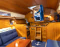 There is also plenty of wood aft: the bulkhead is also uneven due to the many covers