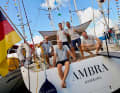 Mit einer Swan 48 "Ambra" hat die Crew den Atlantik überquert...