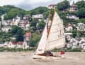 The "Woge" was built 100 years ago. Jacob rescued her from the fire in 1996 and now sails her on the Elbe
