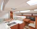 Compared to the saloon seating group, the galley and navigation of the J/40 are downright lavish