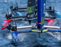 Die F50-Katamarane des SailGP erreichen mehr als 100 Stundenkilometer – nicht umsonst gilt die Liga als Formel 1 des Segelsports.