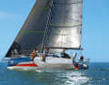 Model Class 40 The distinctive moulding runs from the stern to the bow. This ensures a great deal of dimensional stability