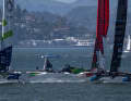 Das Germany SailGP Team presented by Deutsche Bank war ganz nah dran, als der australische Flügel brach.