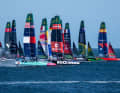 The Danish team Rockwool Racing set a new speed record of 103.93 km/h in the Baltic Sea off Rügen.