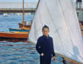 As a 13-year-old on board his three-metre-long dinghy, the "Woterküken", on a cruise