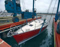 The second half of the sailing season begins with the uncraning of the yacht in autumn
