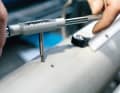 Tapping screws are now screwed in directly; a tap is used for bolts