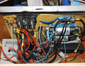 The relay was overloaded and began to smoulder. Unrecognised, this quickly develops into a fire. Cable fires are typical
