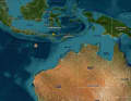 The scene of the accident, far out at sea between Bali, Christmas Island and Australia’s north-west coast.
