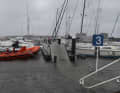 It is no longer possible to get onto the floating jetties without getting your feet wet long before the peak of the Baltic storm surge