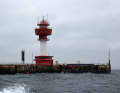 The Kiel lighthouse is a landmark in the Bay of Kiel
