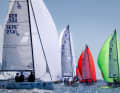 Le J/70 par vent faible, avec son gennaker.