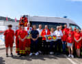 Federal President and DLRG patron Steinmeier thanked the water rescue volunteers for their voluntary work at Kiel Week.