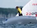 Anna Munch from Denmark is still wearing the yellow jersey, but heads into the penultimate day of Olympic sailing at Kiel Week in second place.