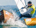 Contender: The single-handed trapeze dinghy was designed as a potential Olympic class in 1967