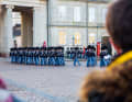 Everyday spectacle: Changing of the guard of the royal bodyguard at Amalienborg Palace