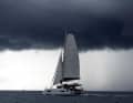 Anders als im September vor Strande war das Wetter in der Bucht von Palma Ende Oktober launischer - Gewitterfronten mit Starkwind inklusive