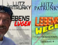 Lutz Patrunky e i suoi due romanzi pubblicati finora.