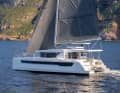 The mast is relatively far back in the boat and the overlapping genoa is powerful. Better sails with more surface area additionally increase performance