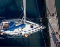 The moorings in the marinas on the Baltic Sea coast are mostly boxes between the jetty and dolphins