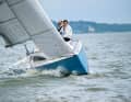 The pre-balanced rudder makes it easy to keep the dinghy cruiser on course even under high pressure