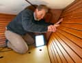 Due to their low heat radiation, LED spotlights are also suitable for working below deck