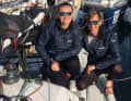 I co-skipper di "Gaia" Lina Rixgens e Sverre Reinke