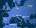 Le parcours de la 2e Ocean Race Europe : la course européenne débute à Kiel.