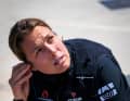 Nathalie Brugger all'allenamento dell'AC40 a Barcellona, con cui il Tudor Team svizzero Alinghi si è preparato nelle ultime settimane per la pre-regata di Caglia.