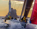 It could hardly be more beautiful - a Fastnet rounding in perfection