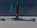 Mit diesem Hightech-Strandsegler gelang dem Emirates Team New Zealand der neue Landspeed-Weltrekord 