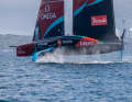 Le tenant du titre de la Coupe de Nouvelle-Zélande effectue des essais à Auckland avec l'AC75 « Taihoro » remanié.