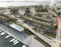 Unten Boutiquen und Gastronomie, oben die exklusive Poolterrasse für Mitglieder des Club de Mar.