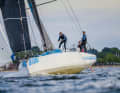La J/V 43 “Vineta” di Wolf Scheder-Bieschin poco dopo la partenza da Kiel.
