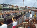 After just three months, the Grebes had rigged and fitted out the boat and cleared out their entire household. At the end of August 1991, under the watchful eyes of the public, they finally set sail on the round-the-world voyage they had been dreaming of for over 20 years