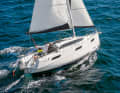 Travelling in the Neustadt Bay in a strong breeze: The Mariner did well despite marginal conditions