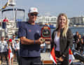 Magnus Holmberg accetta il Trofeo Pelle Petterson.