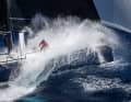Alle Hände voll zu tun auf der ClubSwan 80 „My Song“ am vorletzten Tag des Maxi Yacht Rolex Cup, an dem ...