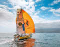 However, her sailing career in the Mini 6.50 has also really taken off, here Fink's "Sign for Com"