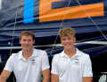 Lennart Burke et Melwin Fink avec leur Class40 "Ingénierie des tâches".
