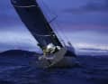 Cole Brauer reaches the start and finish harbour of A Coruña in the first light on her "First Light"
