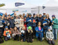Die Teilnehmer am 1. Eco Team Race Germany, das in Kooperation mit dem Mühlenberger Segel-Club ausgerichtet wurde