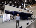 We also took a look at some special yachts during the rest of the trade fair. Here is YACHT editor Jochen Rieker on a video tour in front of the HR 69