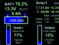 Über den VE.Direct-Bus gelangen Daten von Smartshunt oder Solarladeregler ins System. Analogsignale von Tankanzeigen werden ebenfalls verarbeitet.