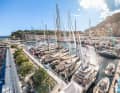 Port Hercule : dans le port de Monte-Carlo, même les grands voiliers sont amarrés les uns contre les autres. | Photo Monaco Yacht Show