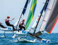 Bei den olympischen Spielen 2021 in Enoshima rasten Paul Kohlhoff und Alica Stuhlemmer in einem echten Segelkrimi zu Bronze