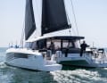 Clean lines. The design from Marc Lombard Yacht Design’s studio looks powerful and robust. Its sailing performance matches this.