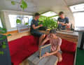 Self-sufficient: vegetables were grown on board the "Nomade des Mers"