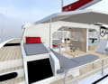 Le concept "cockloon" typique de la marque combine le cockpit extérieur et le salon en une unité d'habitation cohérente.