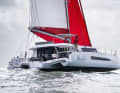 Three hulls and flybridge. The Neel appears more powerful than the Outremer 52, which was also nominated, but displaces only slightly more